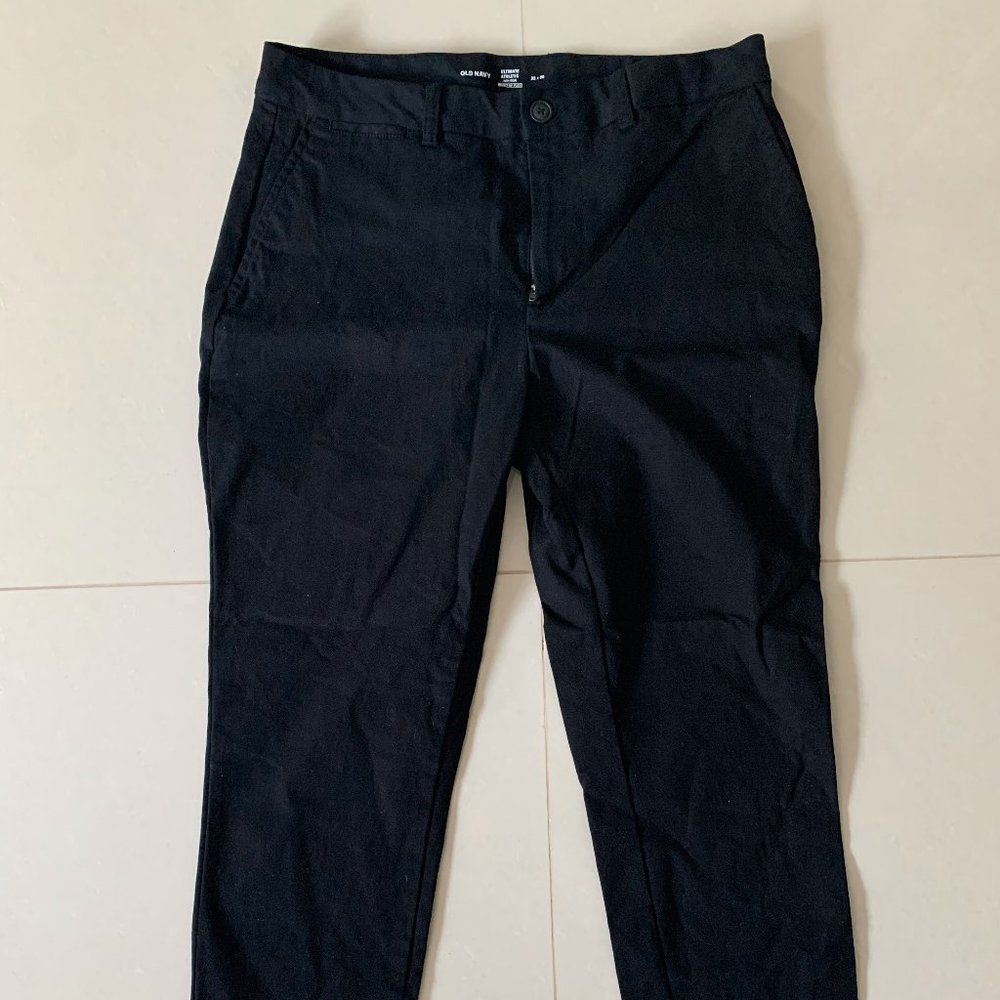 Black chinos